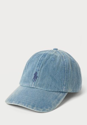 Polo Ralph Lauren 靛蓝牛仔棒球帽 - 帽子 - 浅色水洗牛仔布
